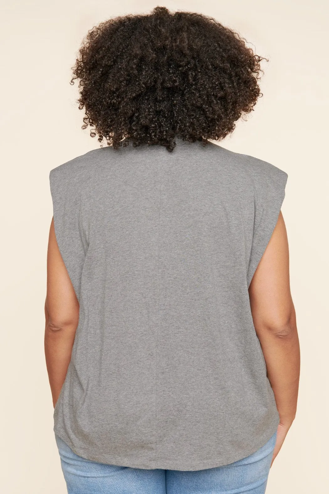 London Muscle Tee Cotton Knit Top Curve sold by Sugarlips product image thumbnail 2