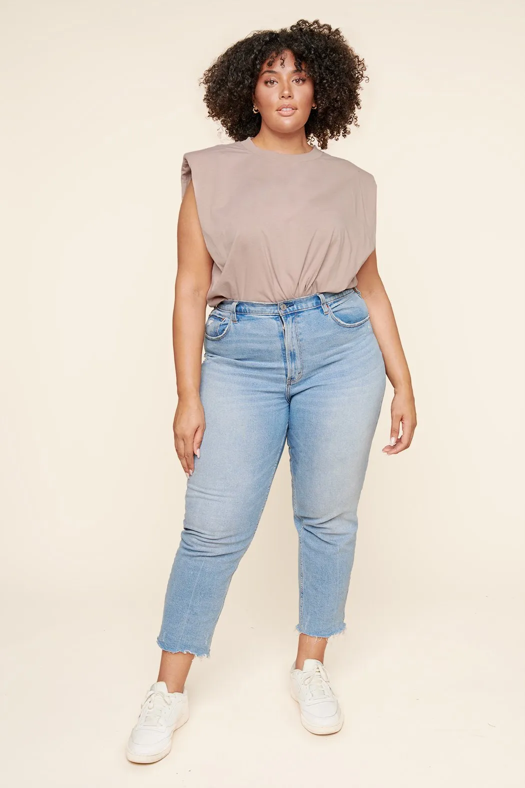 London Muscle Tee Cotton Knit Top Curve sold by Sugarlips product image thumbnail 4