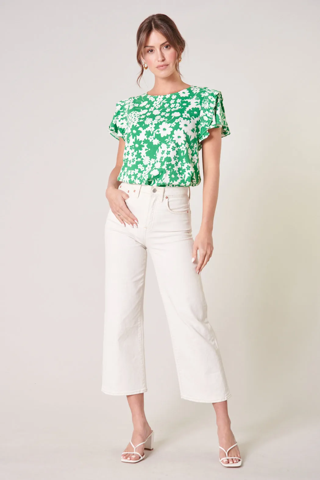Kennedy Floral Lisa Marie Ruffle Top sold by Sugarlips product image thumbnail 4