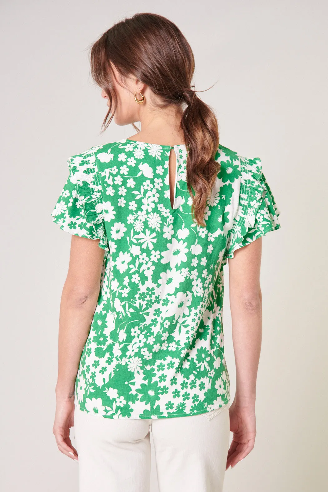 Kennedy Floral Lisa Marie Ruffle Top sold by Sugarlips product image thumbnail 2