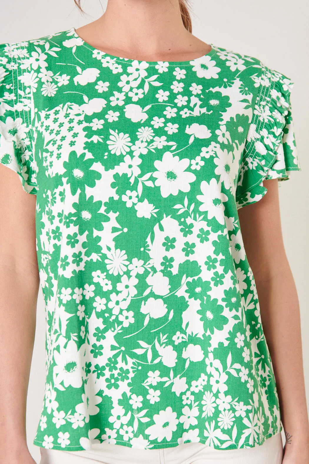 Kennedy Floral Lisa Marie Ruffle Top sold by Sugarlips product image thumbnail 5