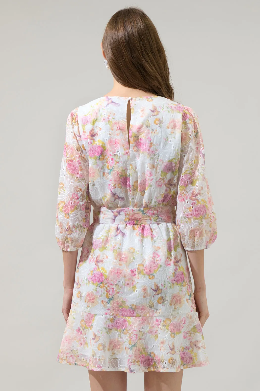 Emory Floral Brea Ruffle Mini Dress sold by Sugarlips product image thumbnail 3