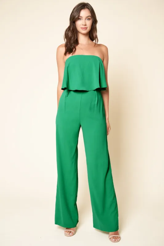 Elvie Strapless Jumpsuit made by Sugarlips