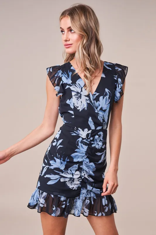 Emilie Floral Mini Dress sold by Sugarlips