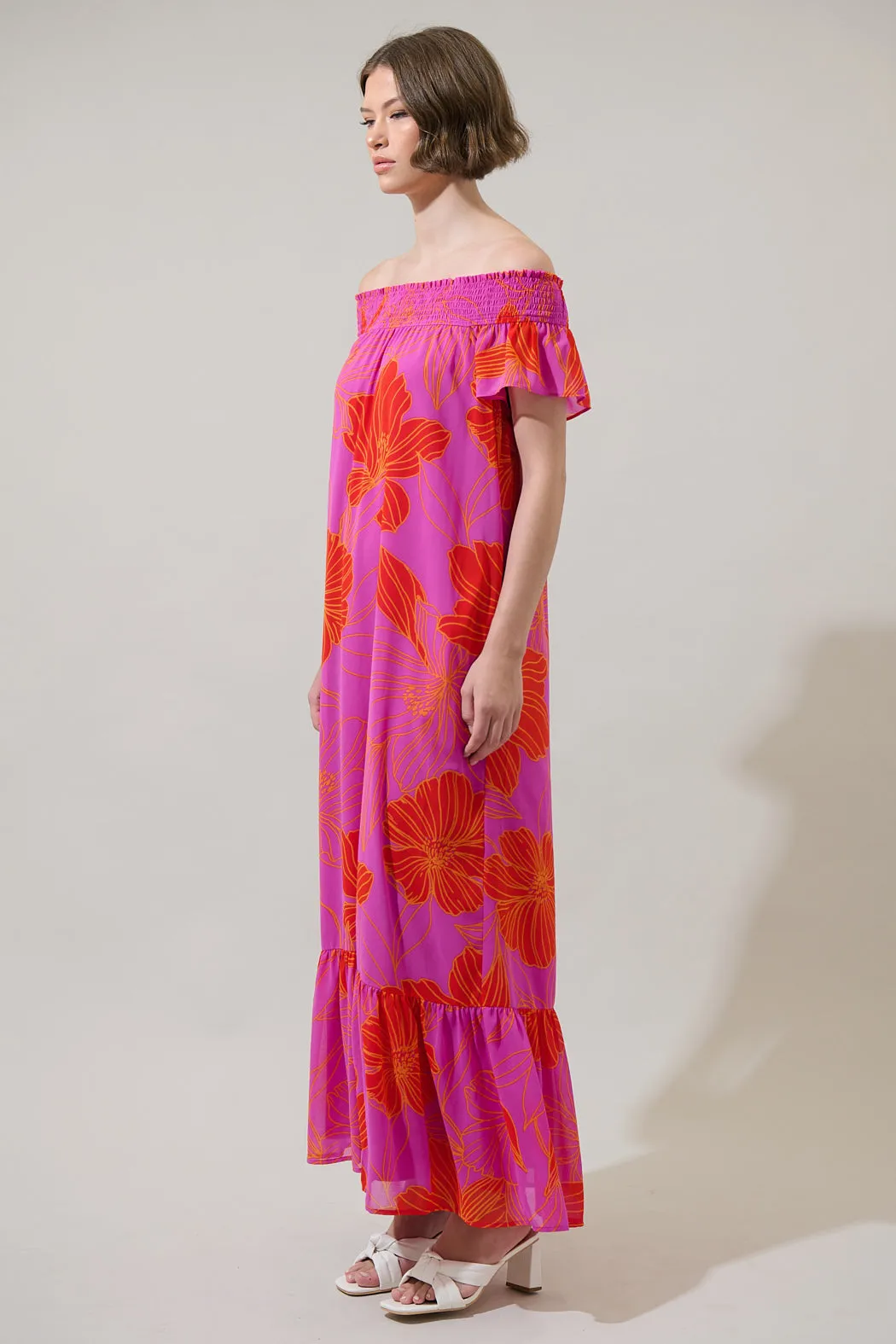 Blakeley Floral Jane Smocked Maxi Dress sold by Sugarlips product image thumbnail 3