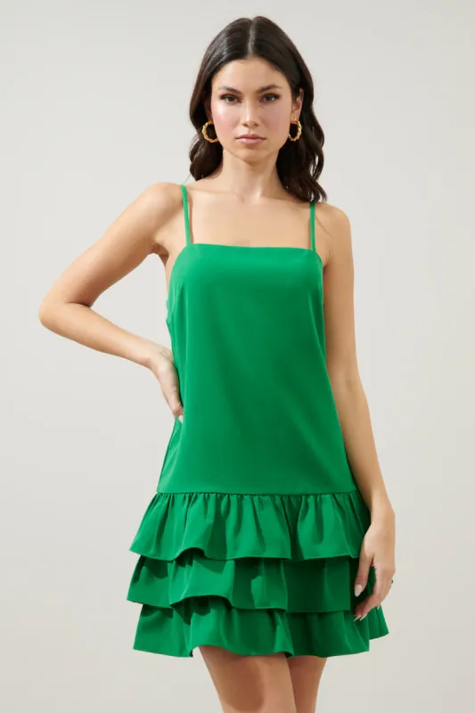 Sarai Ruffle Layer Mini Cami Dress sold by Sugarlips
