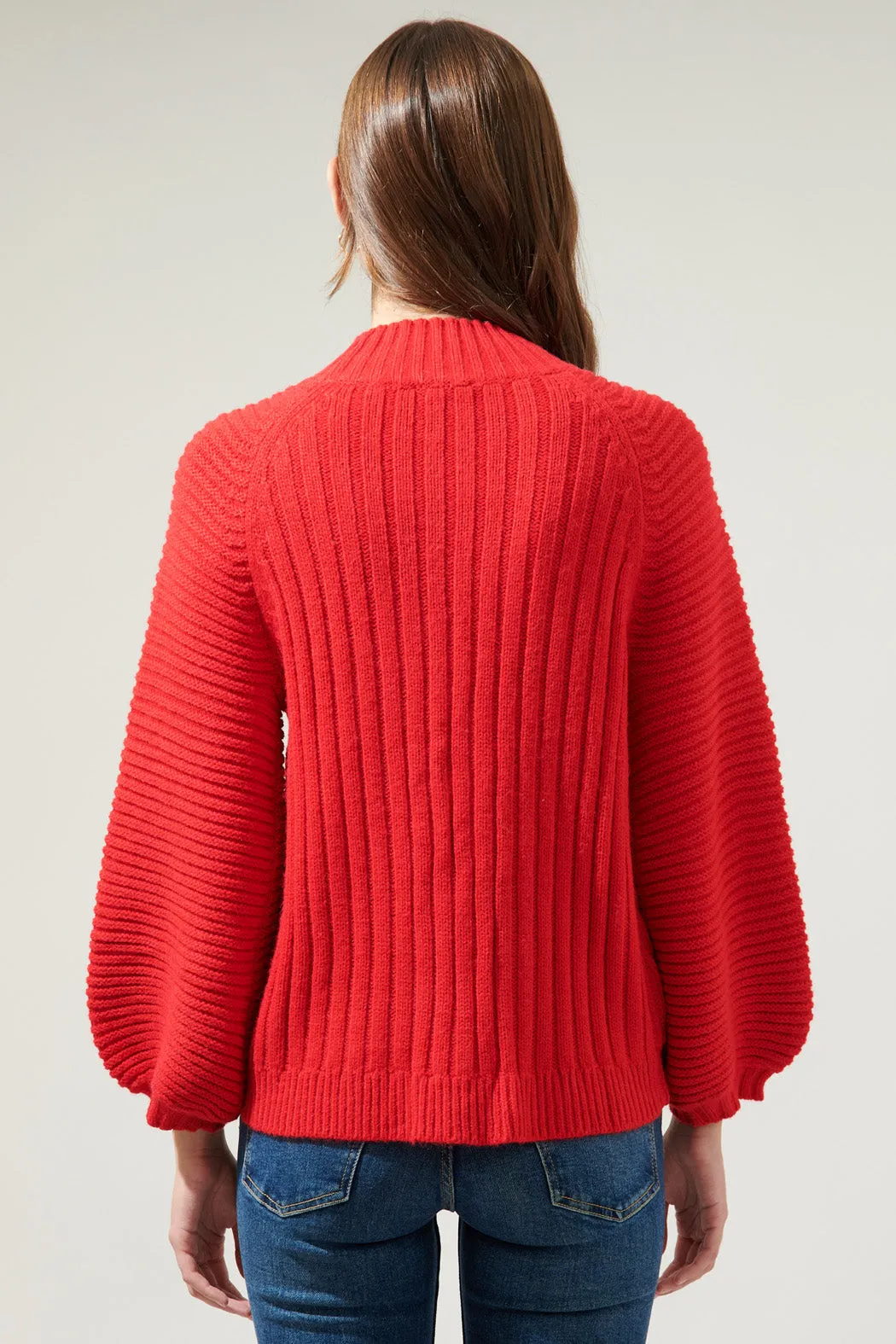 Mariela Mock Neck Chunky Knit Sweater sold by Sugarlips product image thumbnail 2