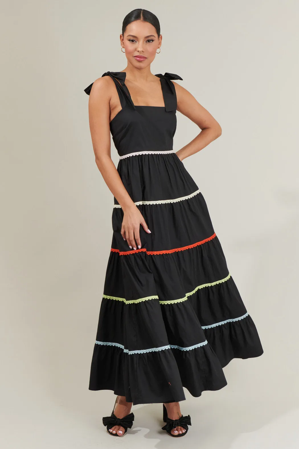 Hillary Hall Tiered Maxi Dress sold by Sugarlips