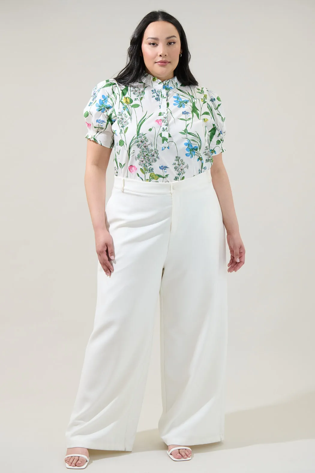 Clove Garden Floral Puff Sleeve Top Curve sold by Sugarlips product image thumbnail 4