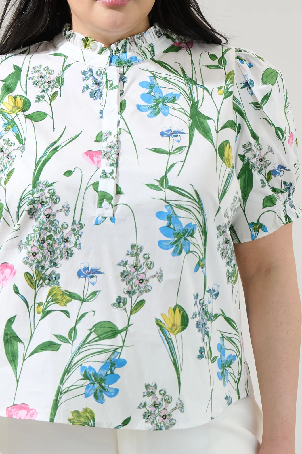 Clove Garden Floral Puff Sleeve Top Curve sold by Sugarlips product image thumbnail 5