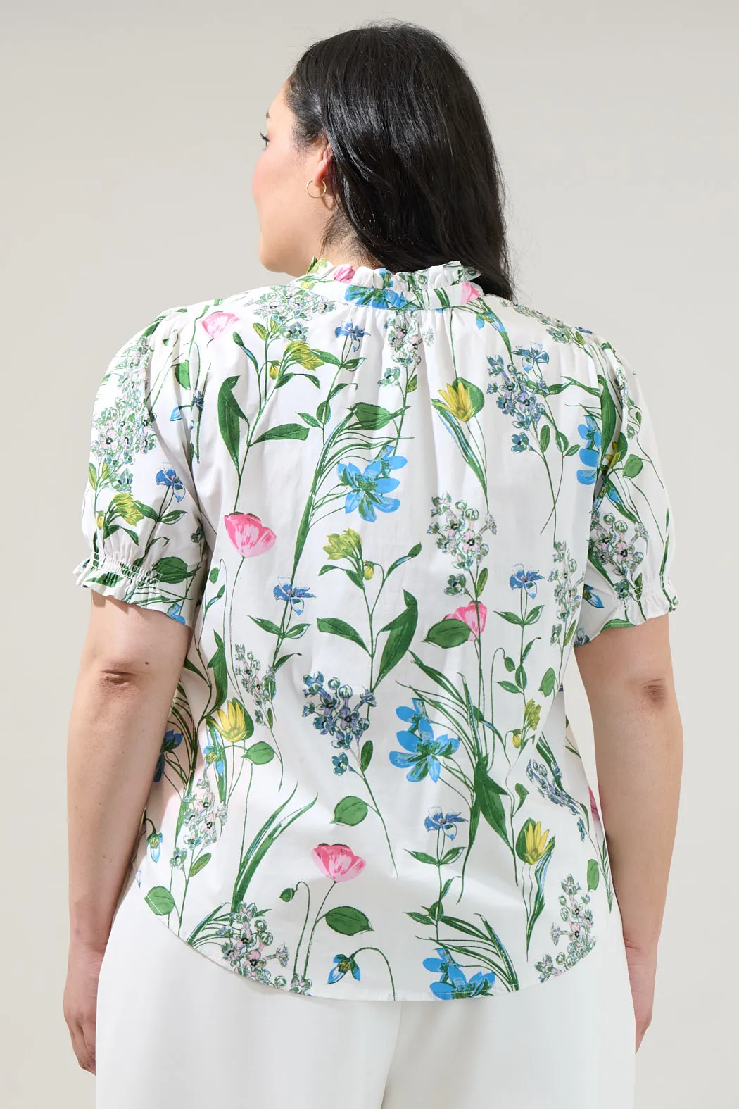 Clove Garden Floral Puff Sleeve Top Curve sold by Sugarlips product image thumbnail 2