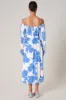 Calypso Floral Denni Smocked Midi Dress sold by Sugarlips