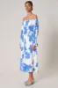 Calypso Floral Denni Smocked Midi Dress sold by Sugarlips