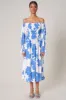 Calypso Floral Denni Smocked Midi Dress sold by Sugarlips