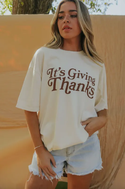 Charlie Southern It's Giving Thanks Tee sold by Sun n Moon