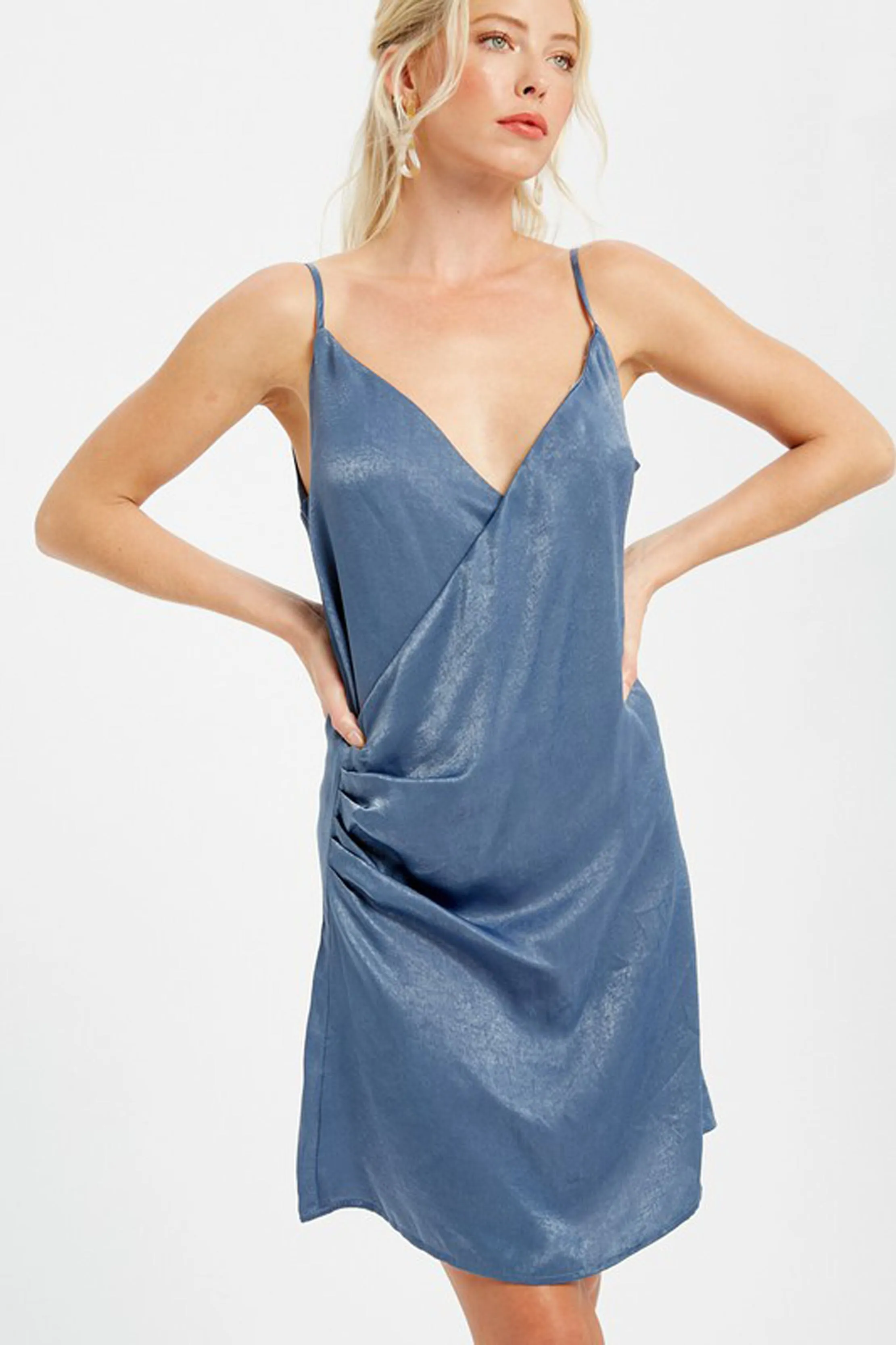 Satin Cami Wrap Dress sold by Sun n Moon