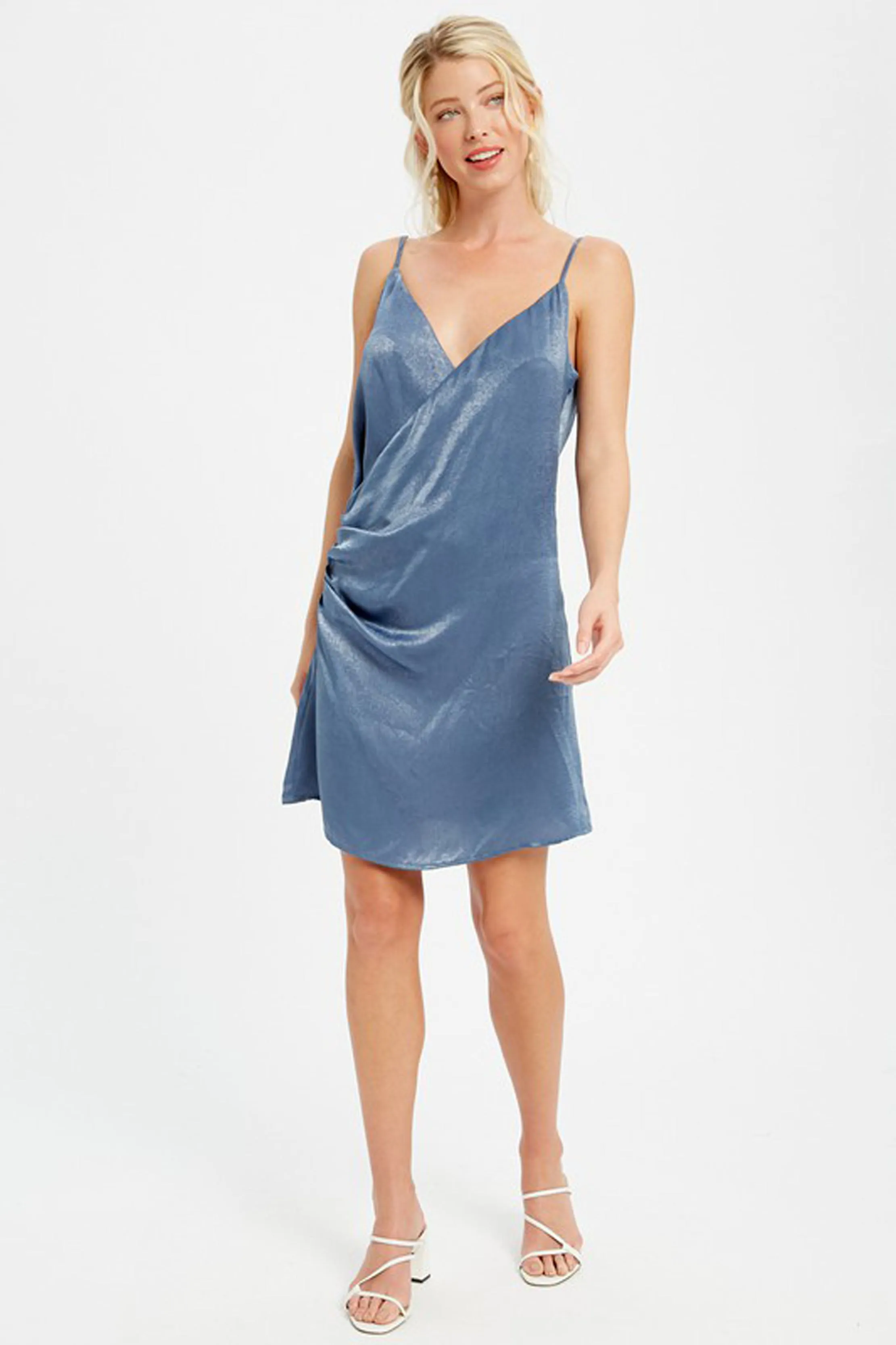 Satin Cami Wrap Dress sold by Sun n Moon product image thumbnail 3