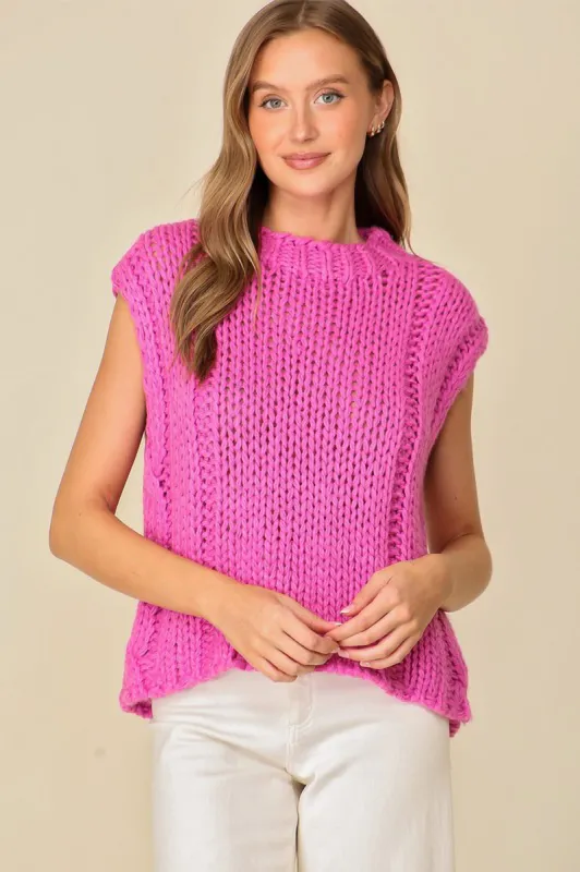 Chunky Knit Sweater Vest sold by Sun n Moon