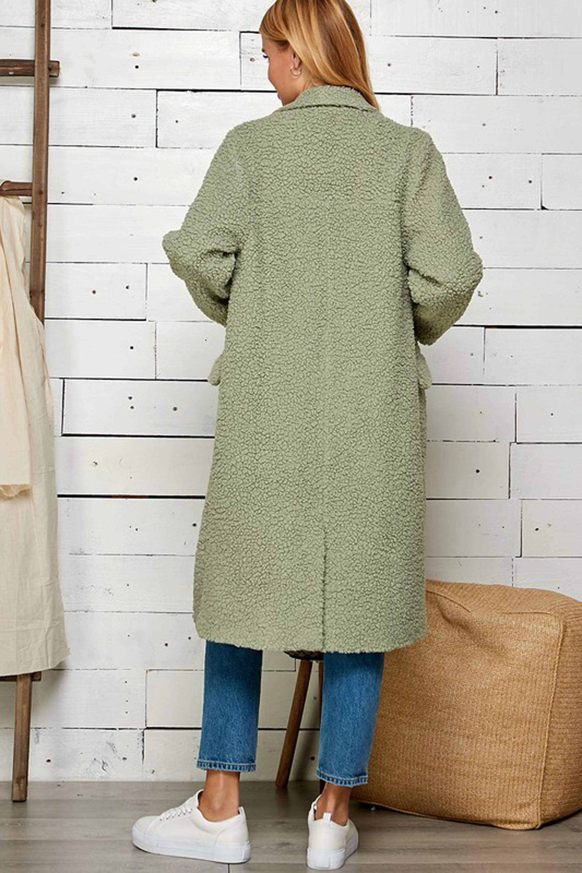 Jade Teddy Coat sold by Sun n Moon product image thumbnail 3