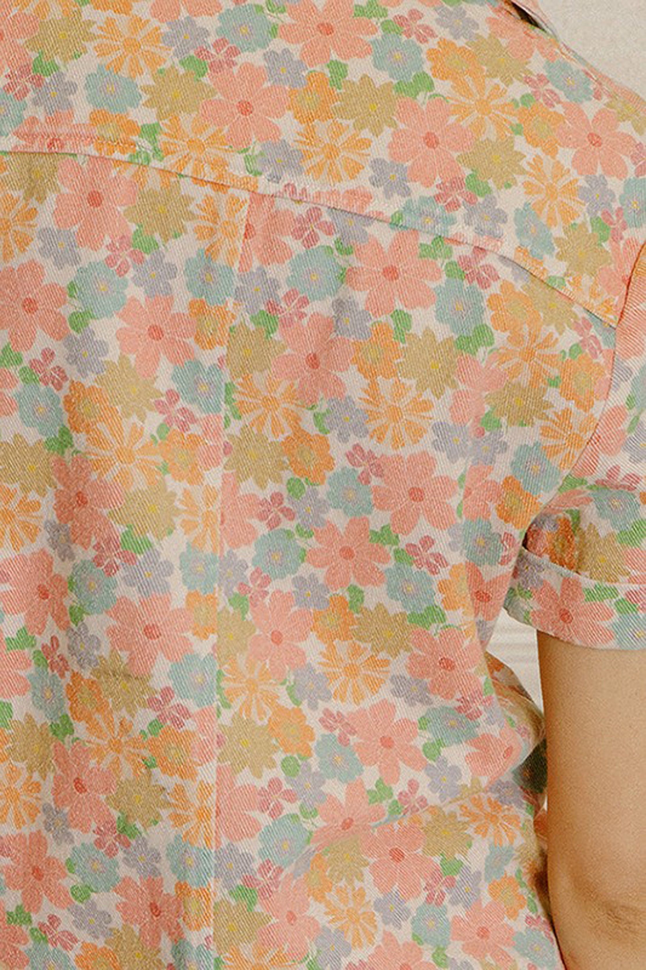 Multicolor Floral Denim Romper sold by Sun n Moon product image thumbnail 3