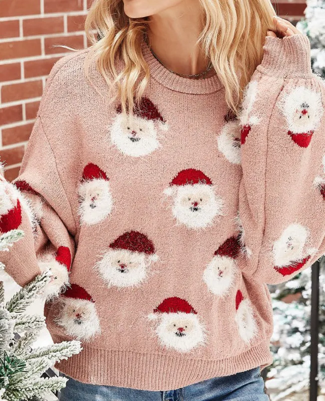 Fluffy Santa Sweater sold by Sun n Moon