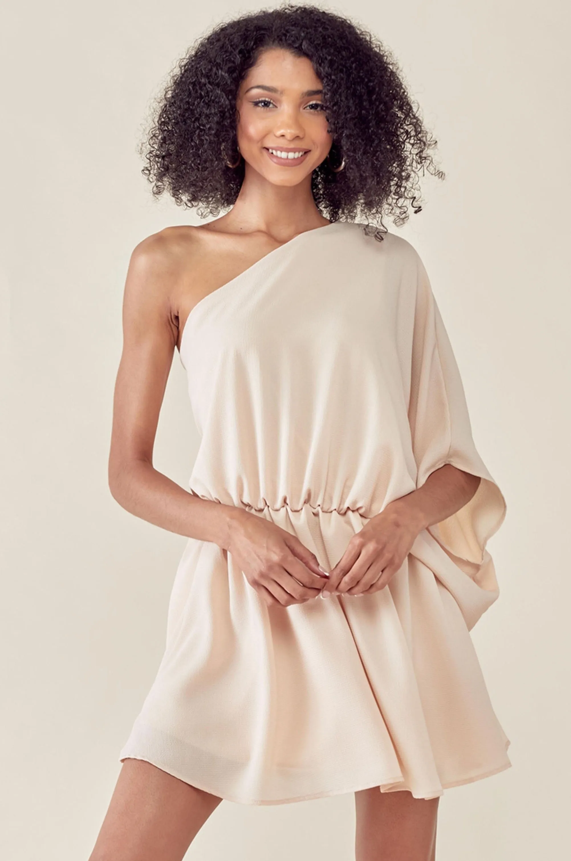 Ivory One Shoulder Dress sold by Sun n Moon