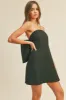 Black Oversized Bow Mini Dress sold by Sun n Moon
