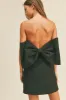 Black Oversized Bow Mini Dress sold by Sun n Moon
