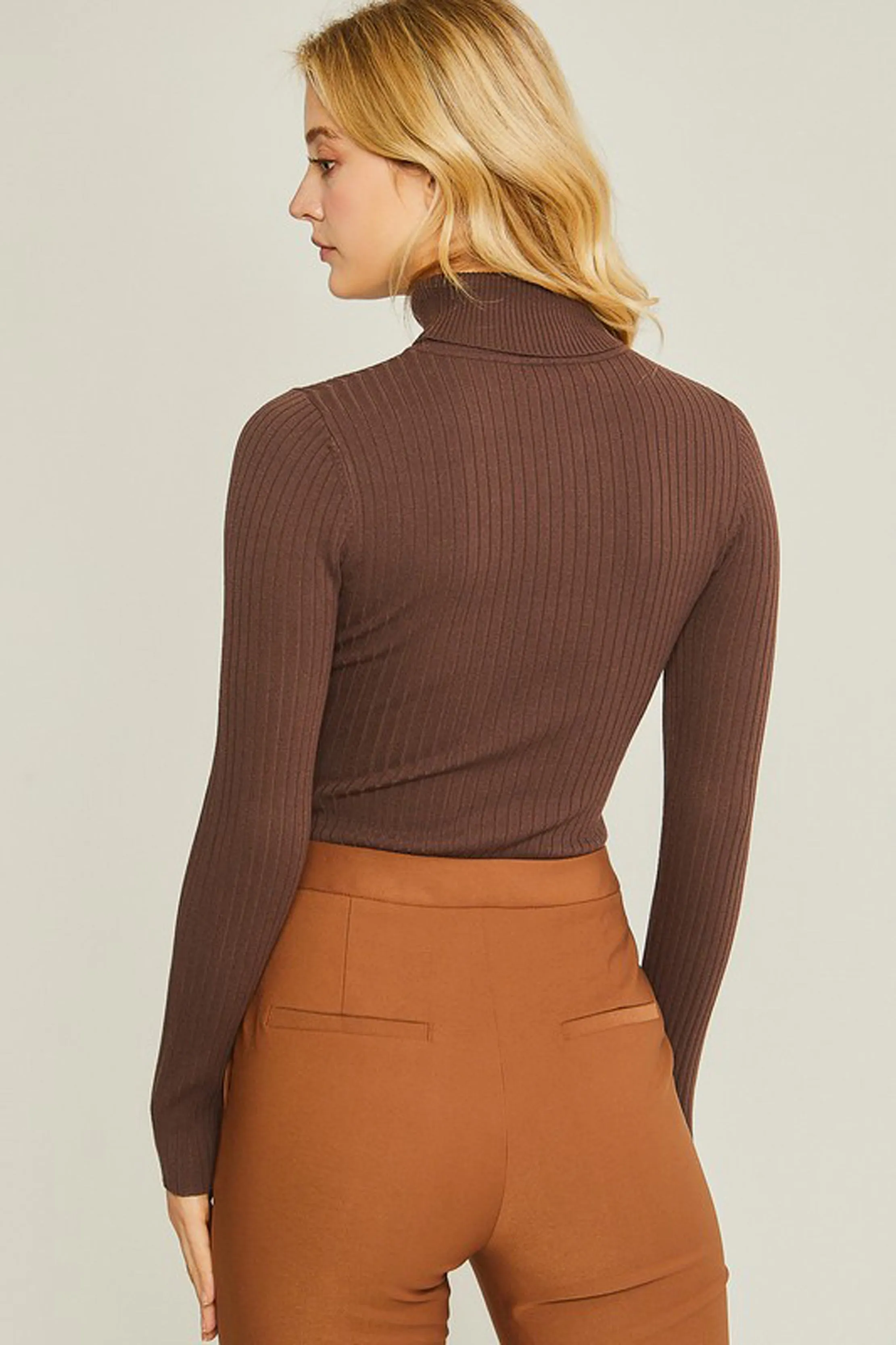 Ribbed Turtleneck Bodysuit sold by Sun n Moon product image thumbnail 4