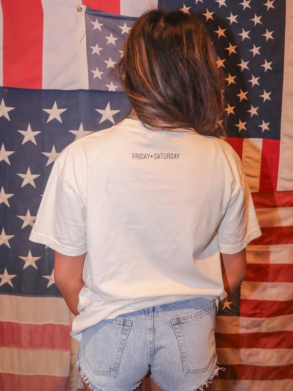 Friday + Saturday America The Beautiful Tee sold by Sun n Moon product image thumbnail 3