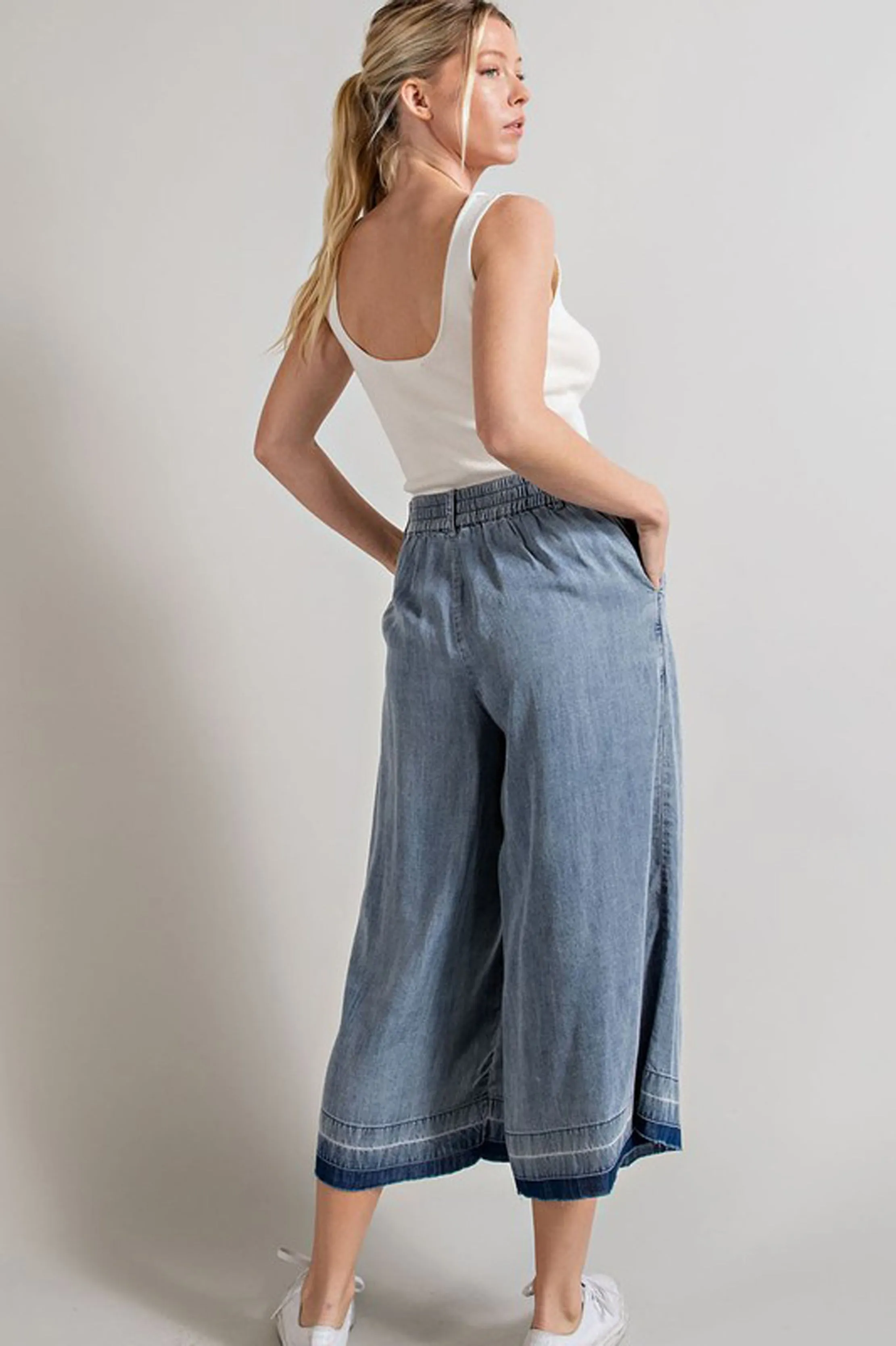 Cropped Wide Leg Pants sold by Sun n Moon product image thumbnail 3
