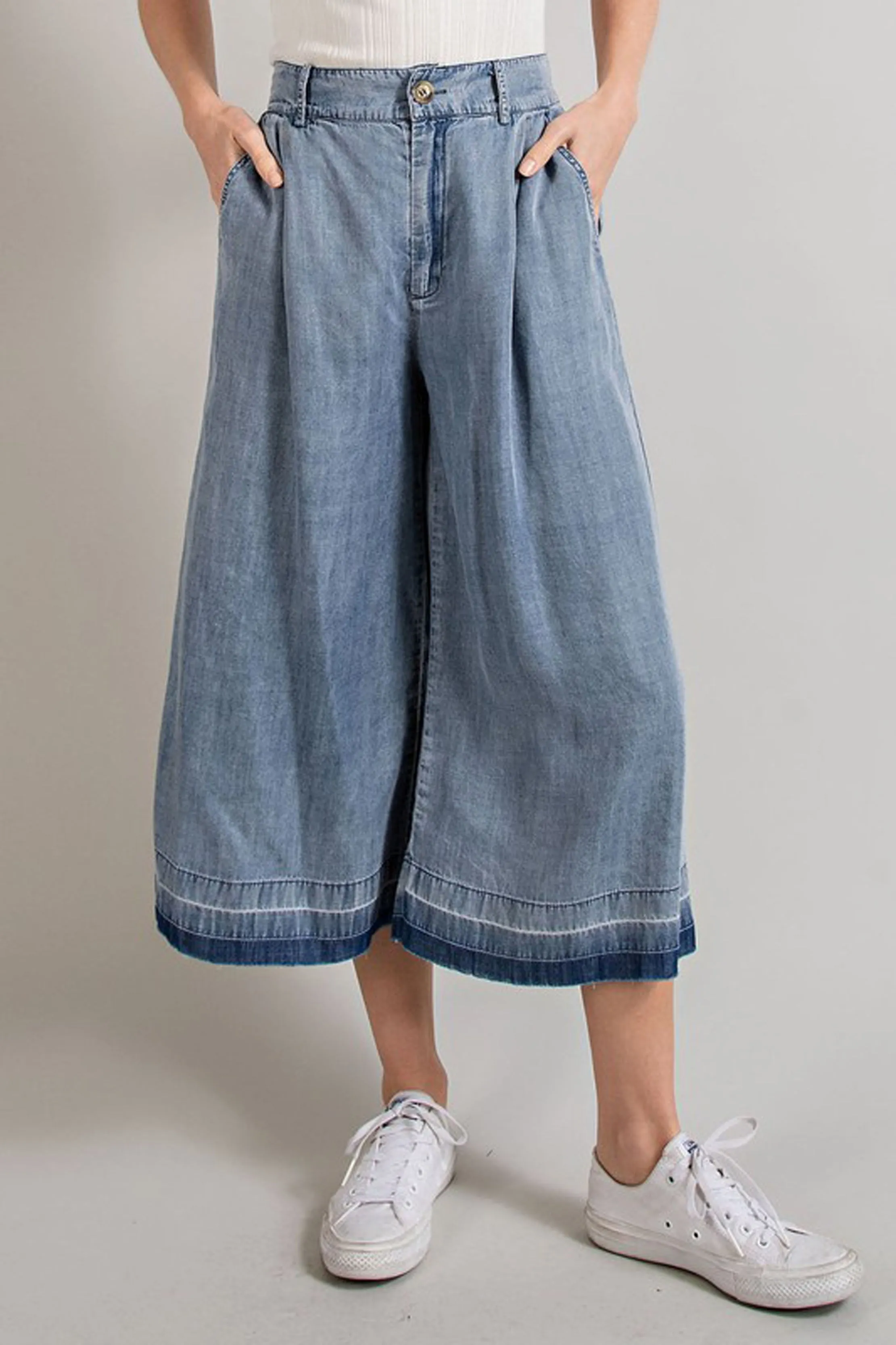 Cropped Wide Leg Pants sold by Sun n Moon