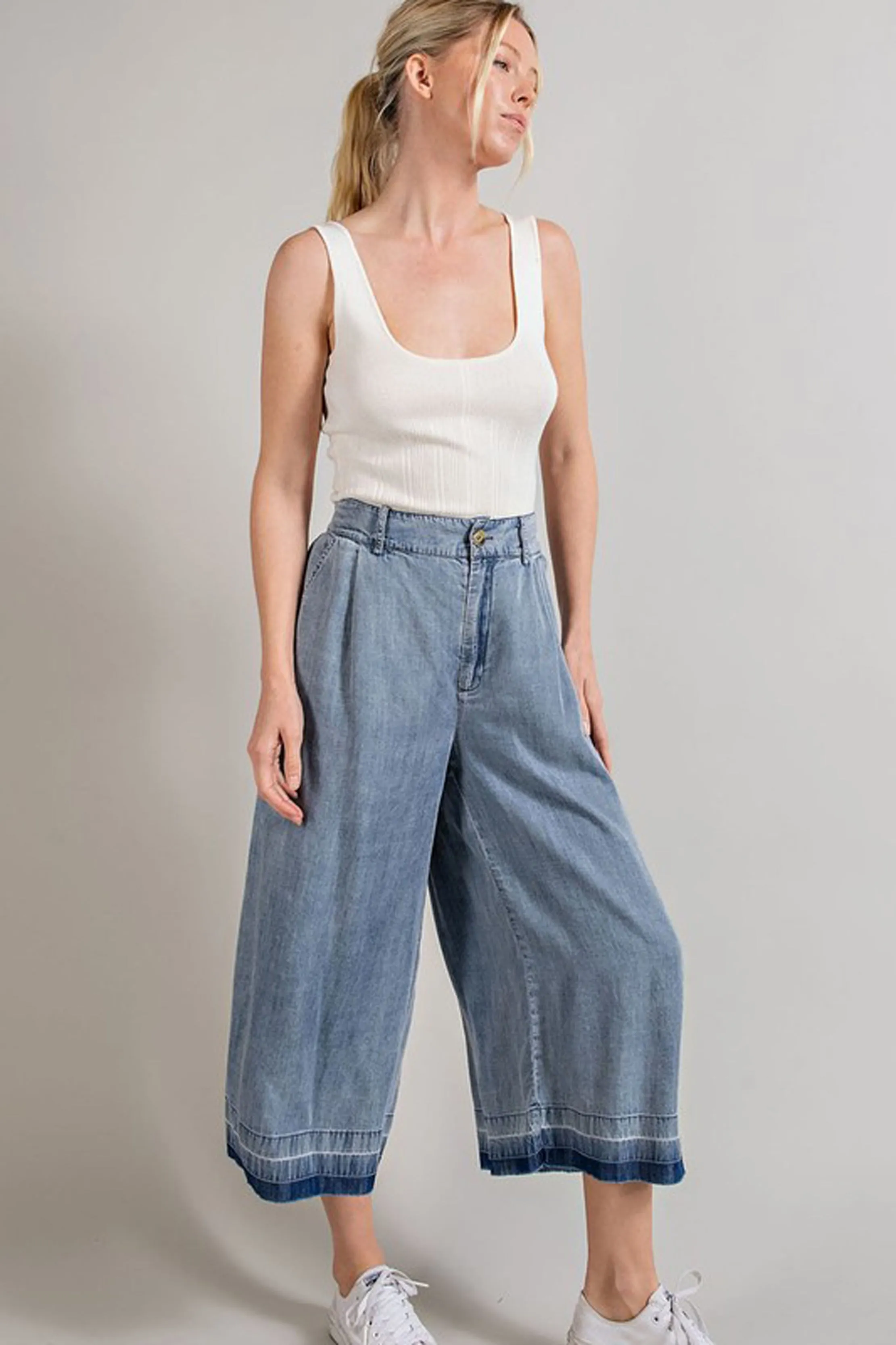 Cropped Wide Leg Pants sold by Sun n Moon product image thumbnail 2