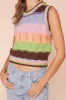 Multi Stripe Sweater Vest sold by Sun n Moon