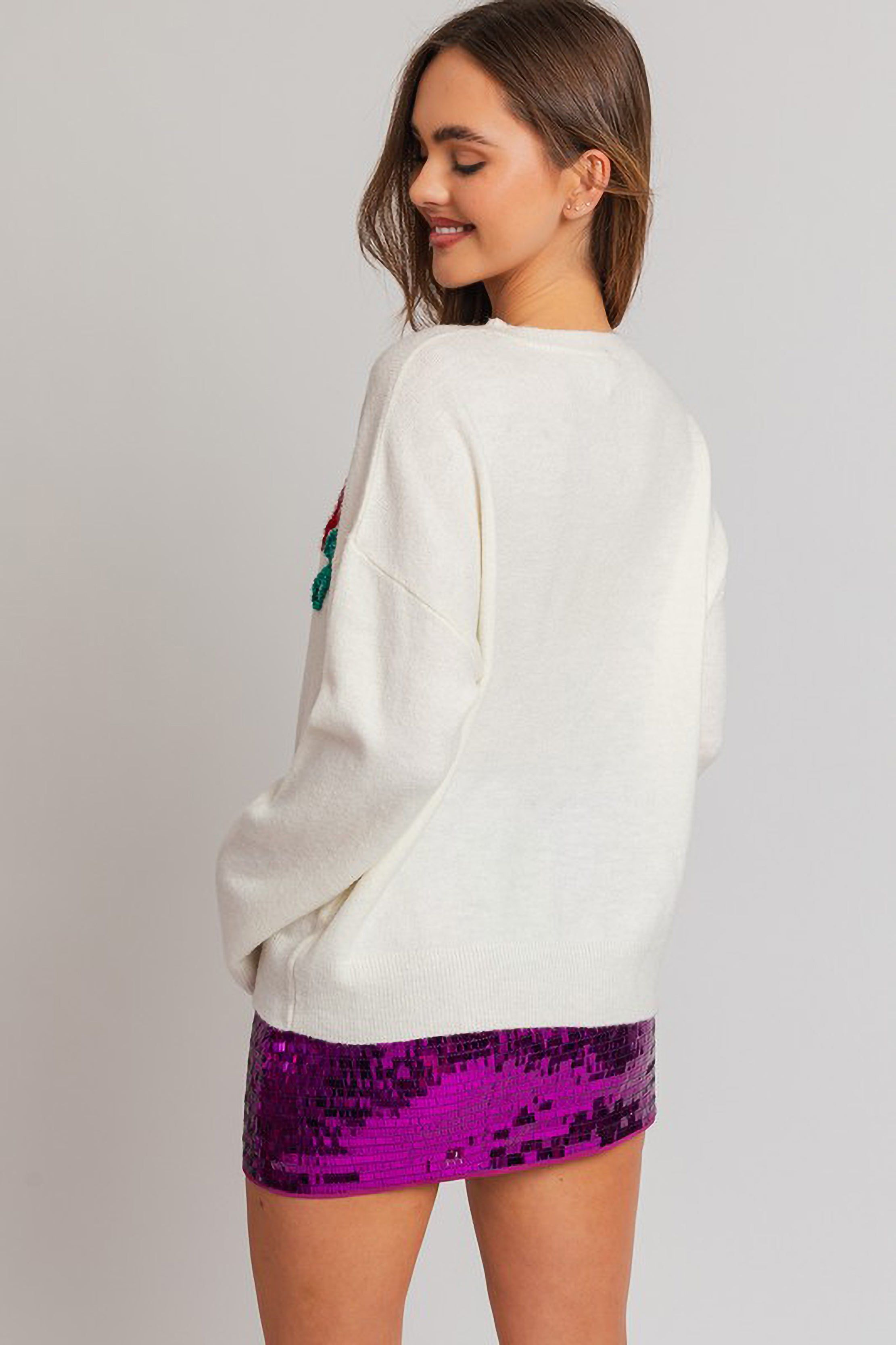 Tinsel Holly Jolly Sweater sold by Sun n Moon product image thumbnail 3