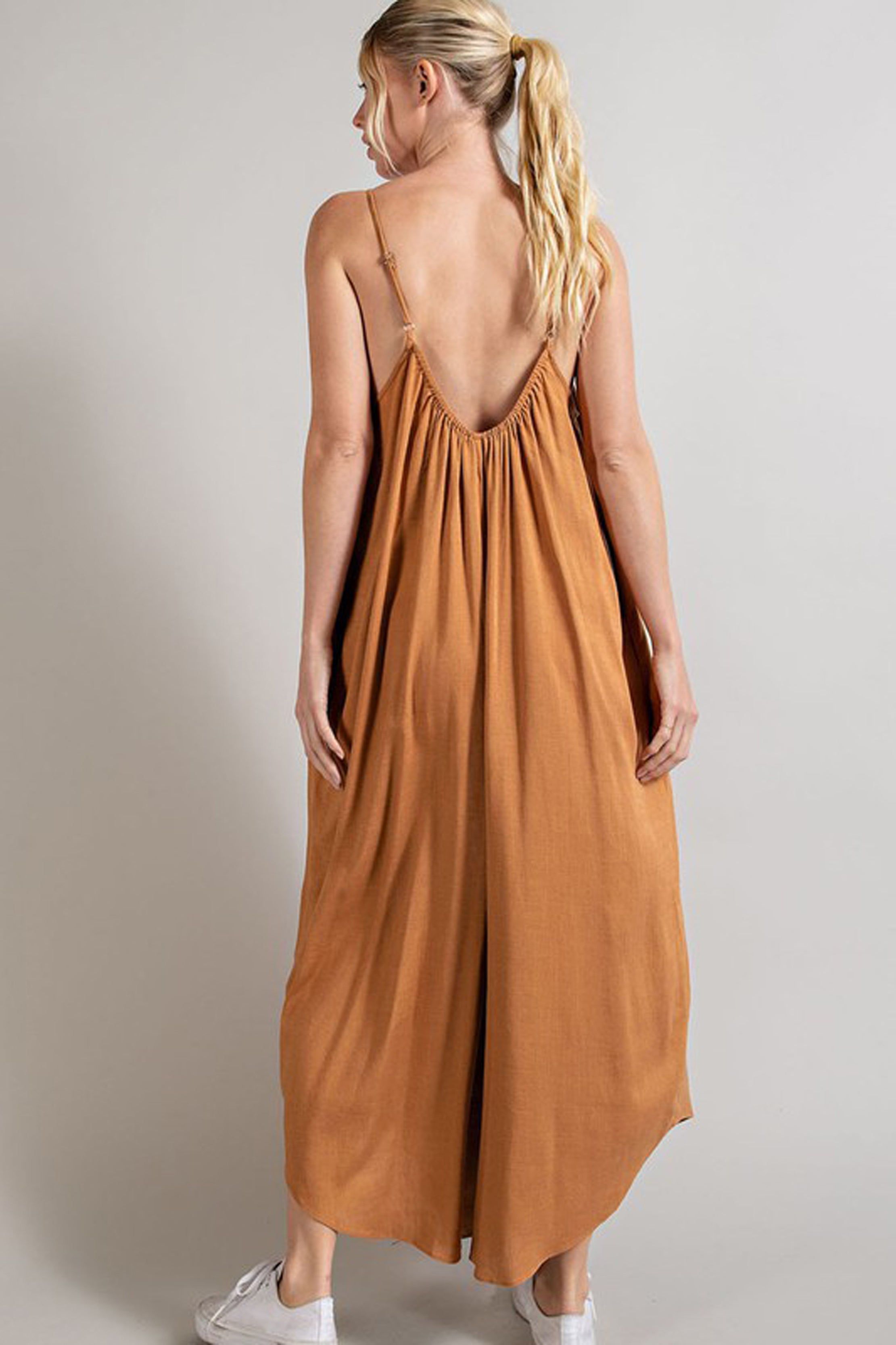 Wide Leg Spaghetti Strap Jumpsuit sold by Sun n Moon product image thumbnail 2