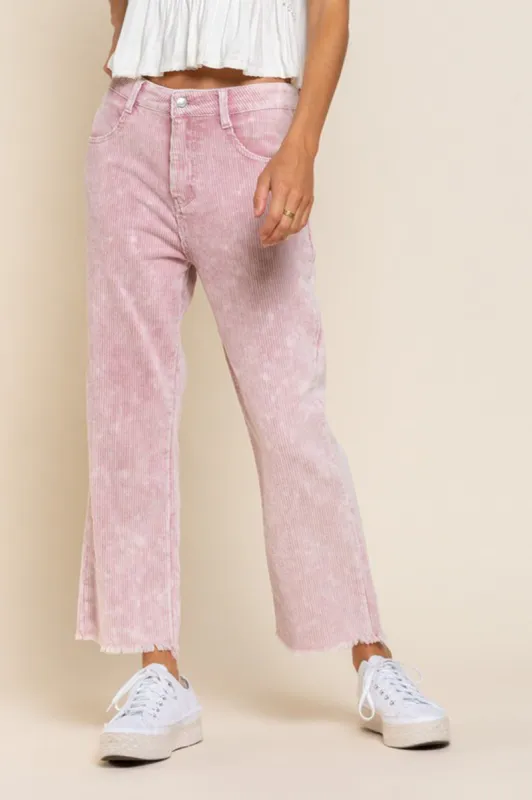 Blush Cropped Corduroy Pants sold by Sun n Moon