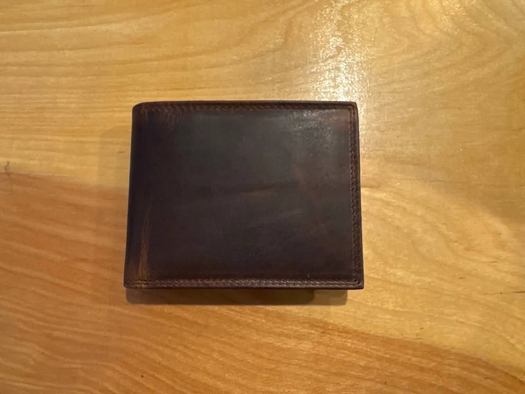 Bifold Leather Wallet with Side flap sold by Sunbeam