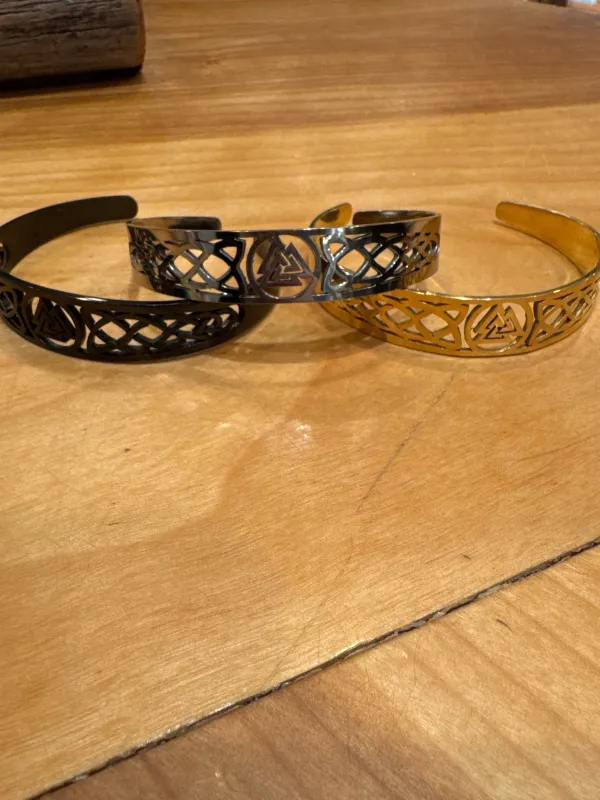 Celtic Knot Etched Cuff sold by Sunbeam