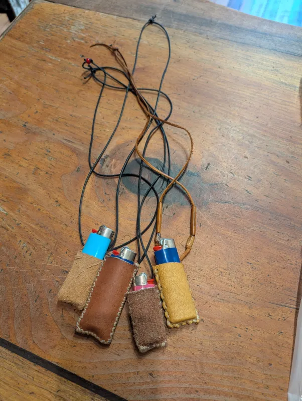 Leather Necklace For Lighters made by Sunbeam