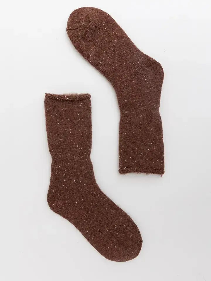 Thick Knit Crew Socks For Ultimate Fall & Winter Warmth sold by Sunbeam