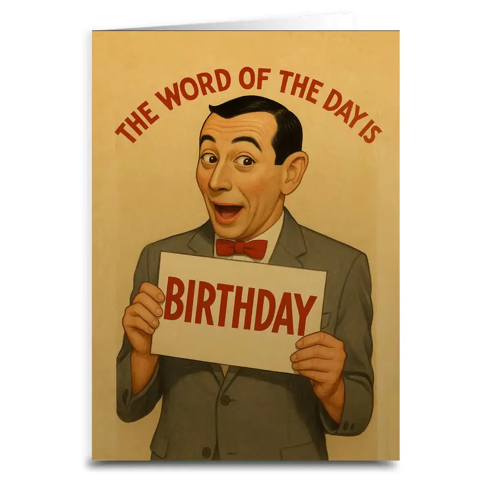 Word Of The Day - Birthday Card sold by Sunbeam