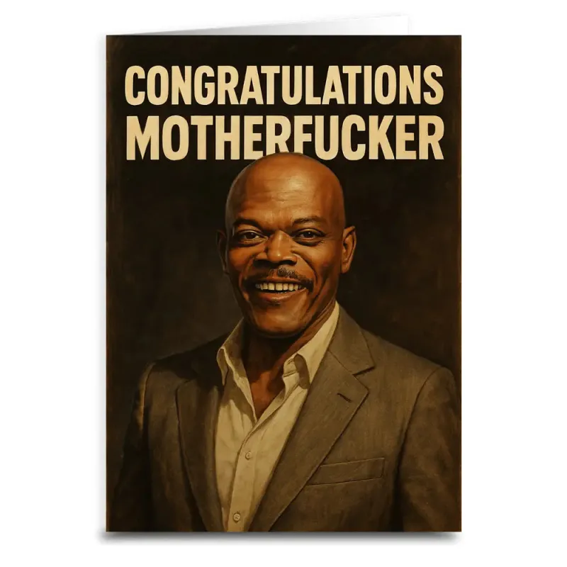 Congratulations Motherfucker Card sold by Sunbeam
