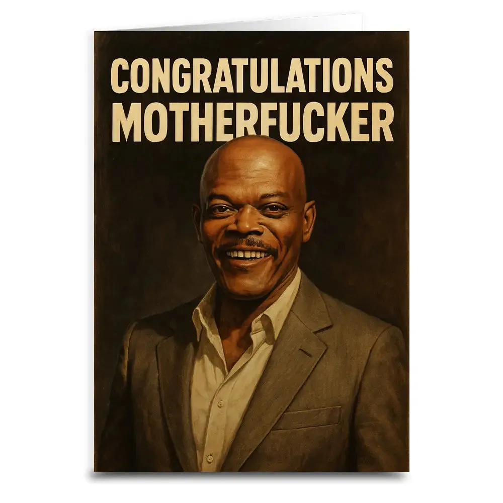 Congratulations Motherfucker Card sold by Sunbeam