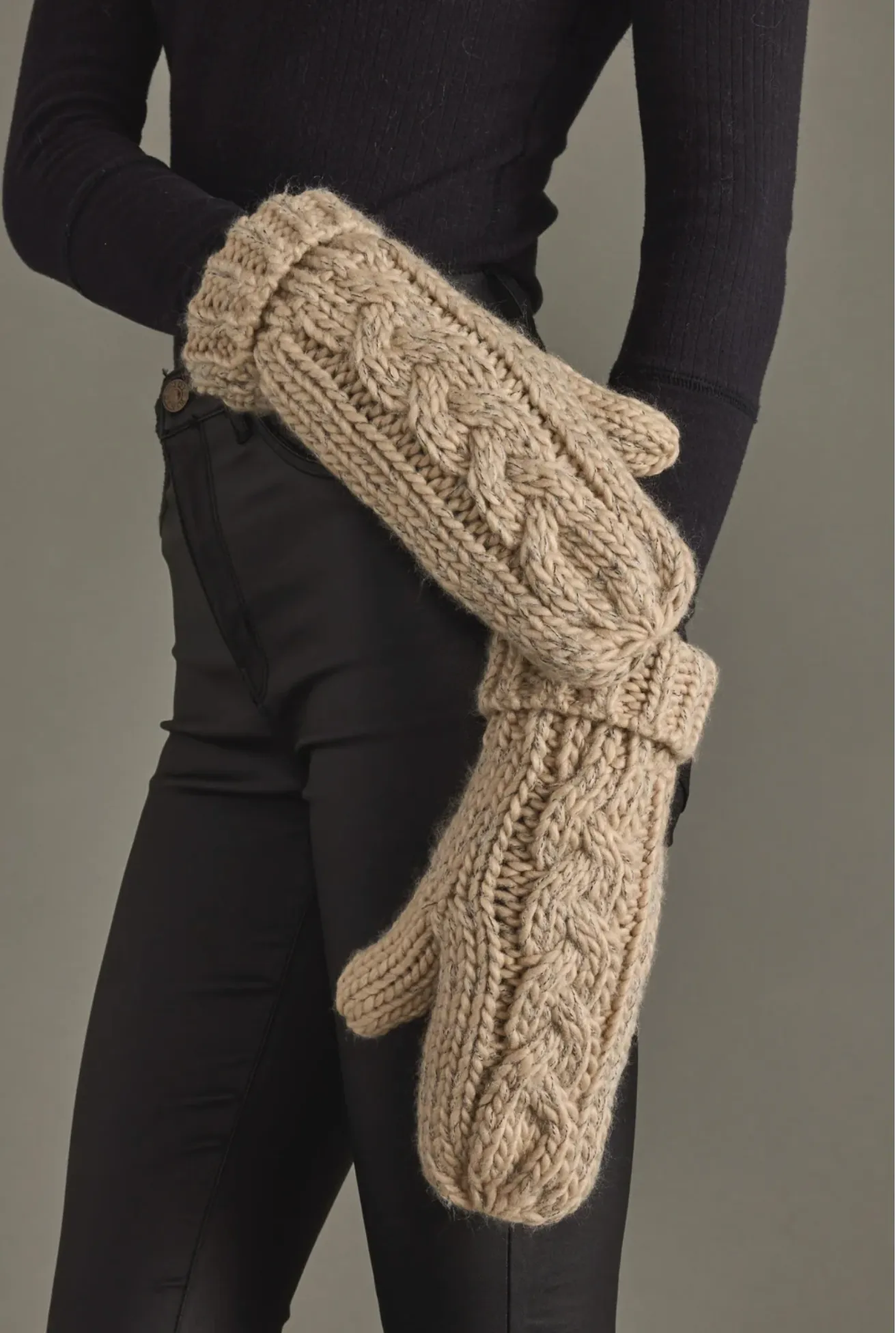 Cable Knit Mittens sold by Sunbeam product image thumbnail 2
