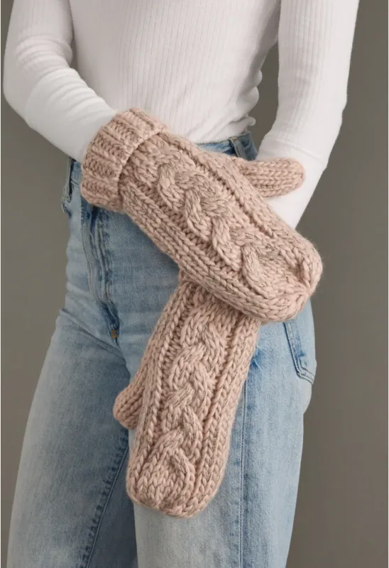 Cable Knit Mittens sold by Sunbeam