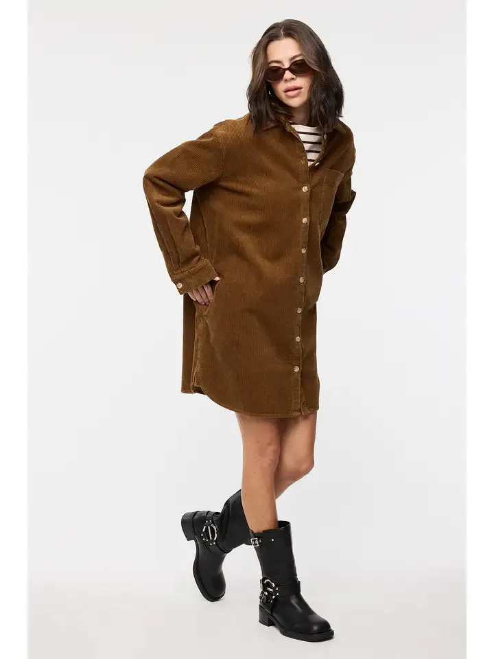 Corduroy Mini Shirt Dress sold by Sunbeam product image thumbnail 5