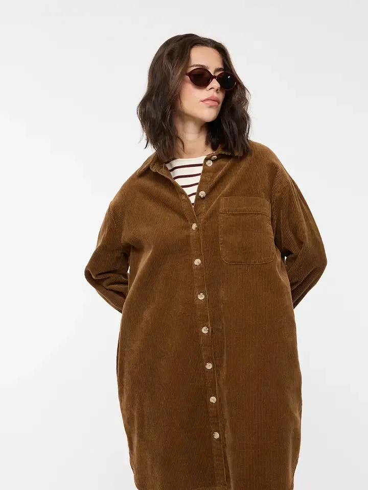 Corduroy Mini Shirt Dress sold by Sunbeam