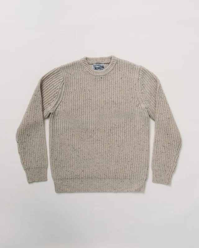 Wool Blend Donegal Sweater- Off White sold by Sunbeam