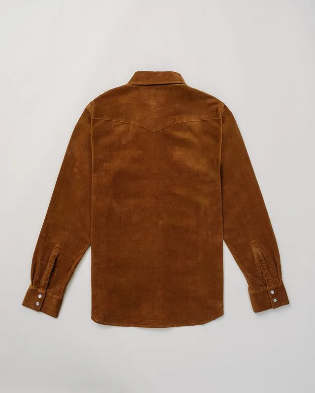 Corduroy Western Shirt- Tobacco sold by Sunbeam product image thumbnail 2